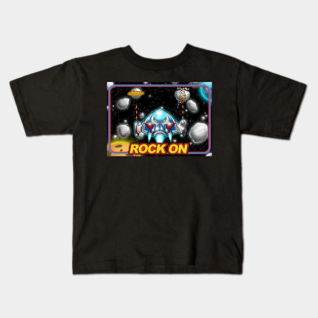 Rock On Kids T-Shirt by Pigeon585